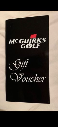 Mcguirks golf voucher