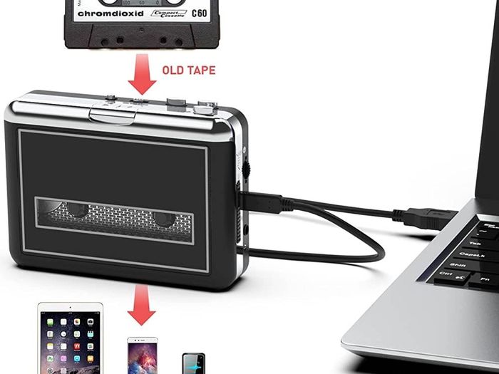 Cassette Player, Portable Walkman & Convert Cassette Tapes to MP3 Converter, New Software (FREE POSTAGE)
