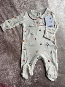 BNWT next my first Christmas sleepsuit