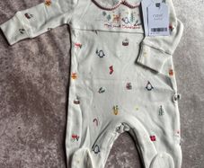 BNWT next my first Christmas sleepsuit