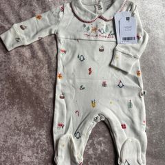 BNWT next my first Christmas sleepsuit