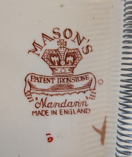 Vintage Mason's Ironstone Mandarin Oval Platter / Large Serving Dish