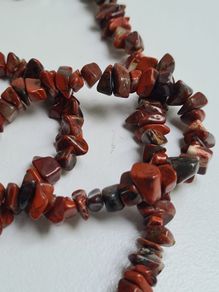 Red Jasper, Poppy Jasper, semi-precious stone necklace