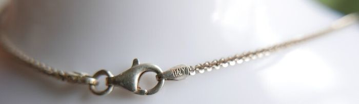 Vintage Italy  925 Sterling Silver 1.9mm Tinsel Chain Necklace Length 20" - 2,9g