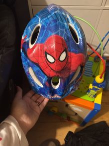 spiderman bike helmet