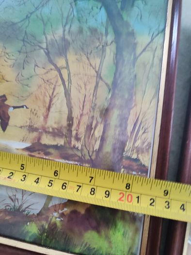 FRAMED A foil Print Pictures Ducks Woodlands Pond