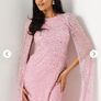 embellished coast long pink dress Image 3