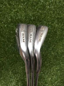 Ram Lady Craigton 7 & 8 Irons & Golden Girl Sand Wedge Iron Ladies Right Handed Steel Shaft