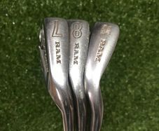 Ram Lady Craigton 7 & 8 Irons & Golden Girl Sand Wedge Iron Ladies Right Handed Steel Shaft