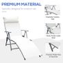 Sun Lounger Recliner, Textilene-cream Multiple Colours Available (free Shipping) Image 3