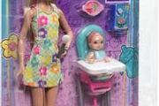 New Barbie Skipper doll babysitting set