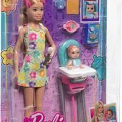 New Barbie Skipper doll babysitting set