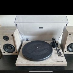 Record Player, Bluetooth, and Speakers - Crosley C62B-GY4
