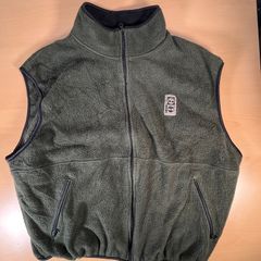 Timberland Green Gilet Fleece Mens XL Walking Gear - Zip Pockets - Sleeveless
