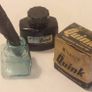 Rare 1918 Antique "Fields" Ink & Gum Set + Full Vintage Parker Quink Image 2
