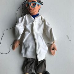 New Very Very Rare Vintage 1960's Brains puppet