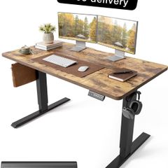 Electric Standing Desk Height Adjustable For Gaming and Computer, 120 x 60cm