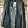 blazer Bnwt Zara black blazer medium with gold buttons Image 10