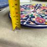 Spanish Hand Painted Ceramic wall plate, Floral Mediterranean Talavera Style Wall Art or hot pot holder Image 3