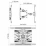 TV Mount Bracket Tilt Swivel Full Motion Feature Wall 45-75" Image 3