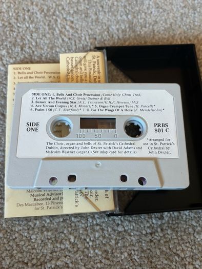 Collectible Binaural Stereo Cassette Tape - Choir of St Patrick's Cathedral Dublin 1982
