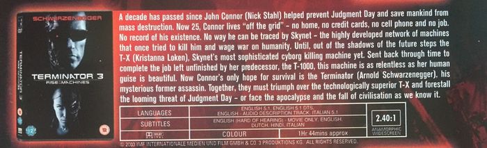 Terminator Quadrilogy (1984-2009) [4xMovie DVD]