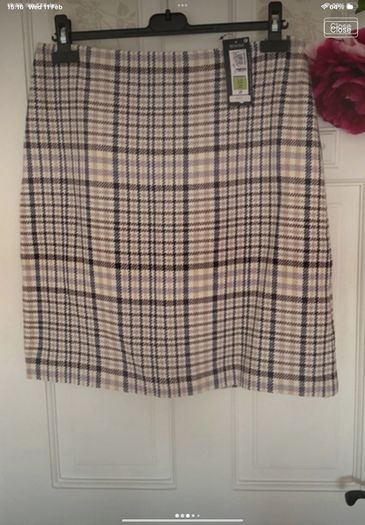 skirt Bnwt marks & Spencer mini check herringbone skirt size 12