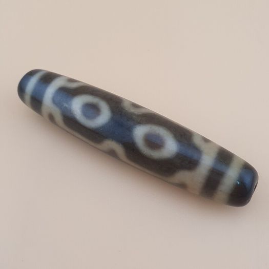 Vintage Himalayan Tibetan 4 Eyes Agate Dzi Bead Amulet