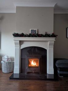 Marble mantle piece