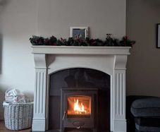 Marble mantle piece