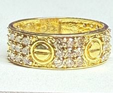 Inspired Love Ring with Natural Diamonds