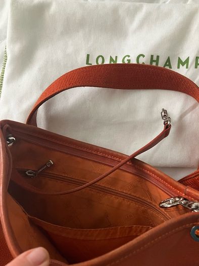 LONGCHAMP Orange Leather Bag for sale.  Collection only from Naas Co Kildare