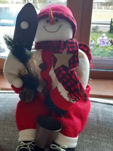 Plush Weighted Snowman