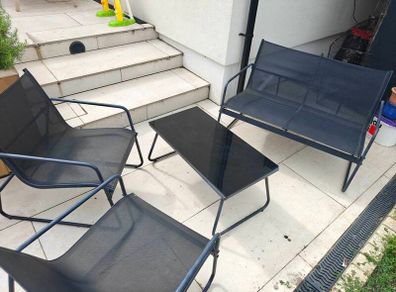 JYSK black garden lounge set