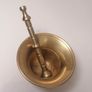 Vintage brass mortar and pestle Image 2