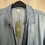 New H&M Denim Tunic Dress with Drawstring Waist Image 4