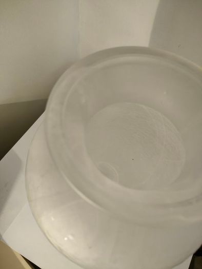 Large Italian glass amphora vase