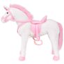 Standing Plush Toy Unicorn White and Pink XXL Image 2