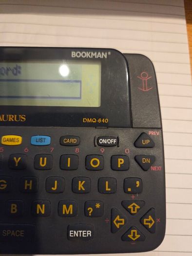 Franklin DMQ-640 Bookman Pocket Dictionary & Thesaurus Word  Finder Working