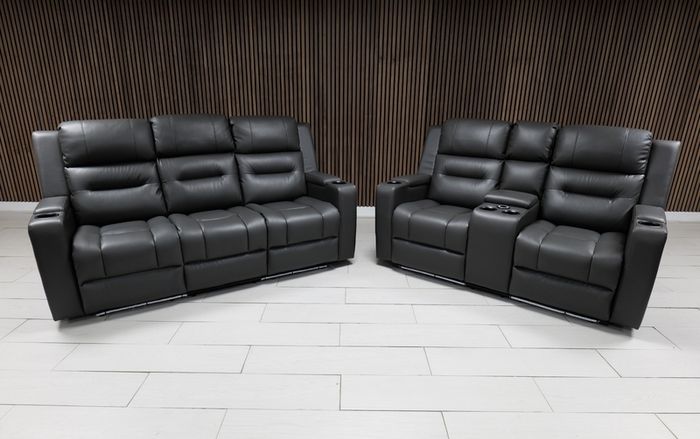 3+2 Titan Plus Electric Leather Recliner Sofa Set