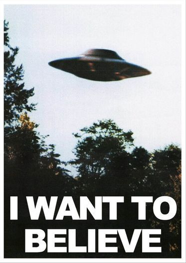 The X-Files - I Want to Believe - Rare Mini Print/Poster