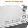 Drop in Ice Chest, 20"L x 16"W x 13"H Stainless Steel Ice Cooler, Commercial Ice Bin with Hinged Cover Image 4