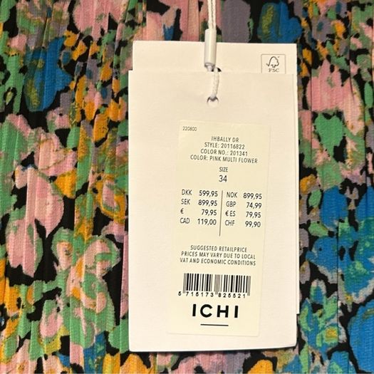 ICHI IHBally - Day dress - pink multi flower