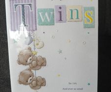 Twins birthday card