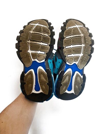 Balenciaga Track Shoes (Blue/Pink/Grey) Size 39