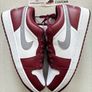 Air Jordan 1 Low White Bordeaux - Size UK9.5 Image 2