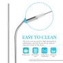 Stainless Steel Drinking Straws 2 PC Set Image 3