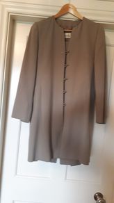 Viyella Suit Jacket (Size10) Skirt (Size 12) Olive