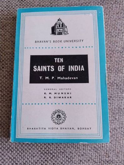 The Saints of India 1971 edition by T M P Mahadevan Bhavan Book University Bombay India in good condition with some signs of wear see photos FREE STANDARD POSTAGE INCLUDED