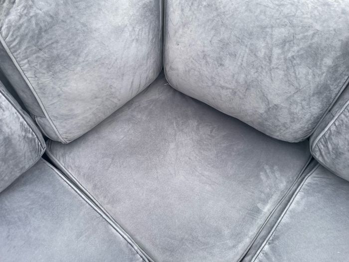 Grey L shaped sofa couch